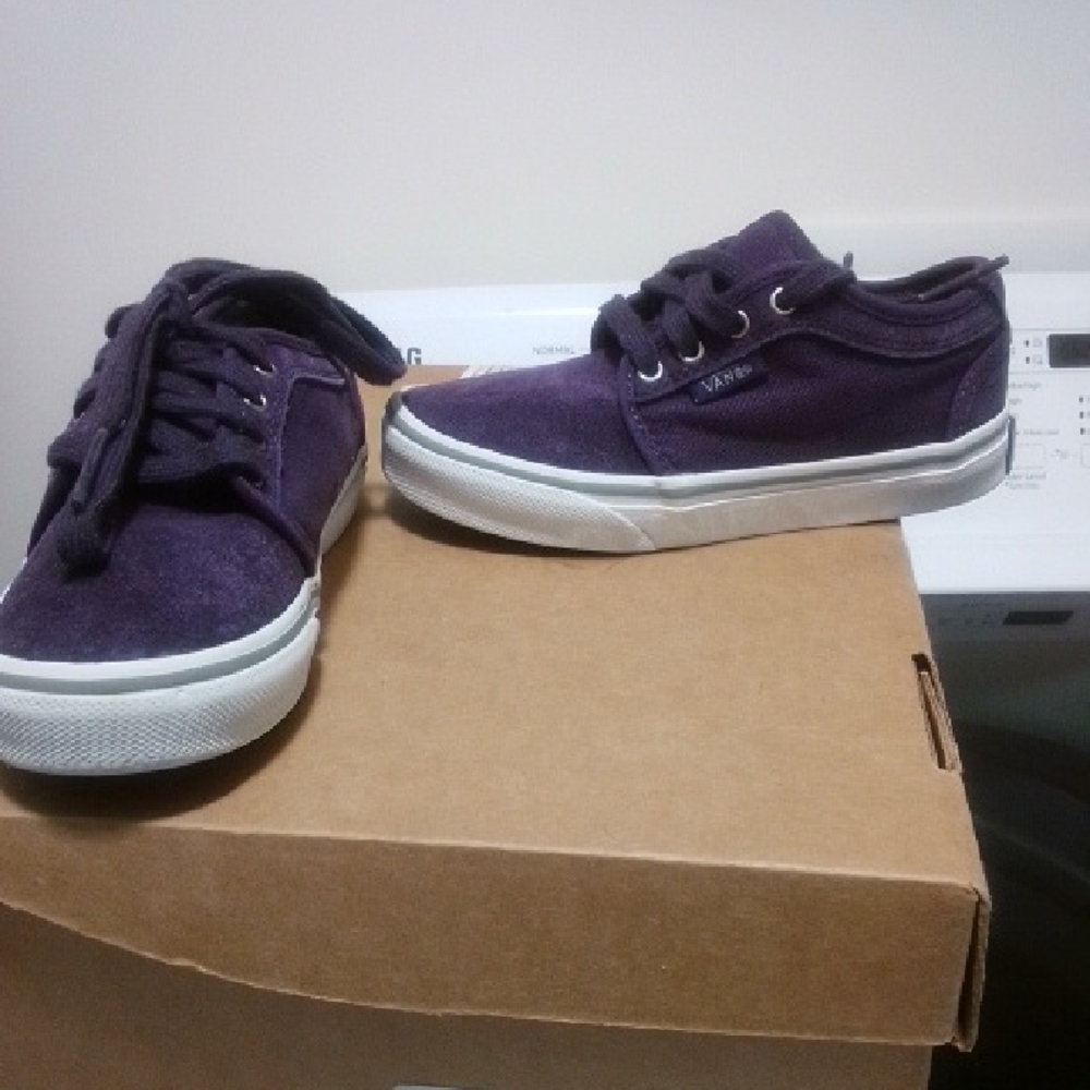 Vans Purple Suede Sneakers